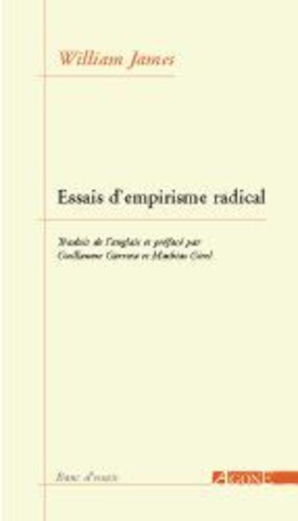 Essais d'empirisme radical 9782748900354