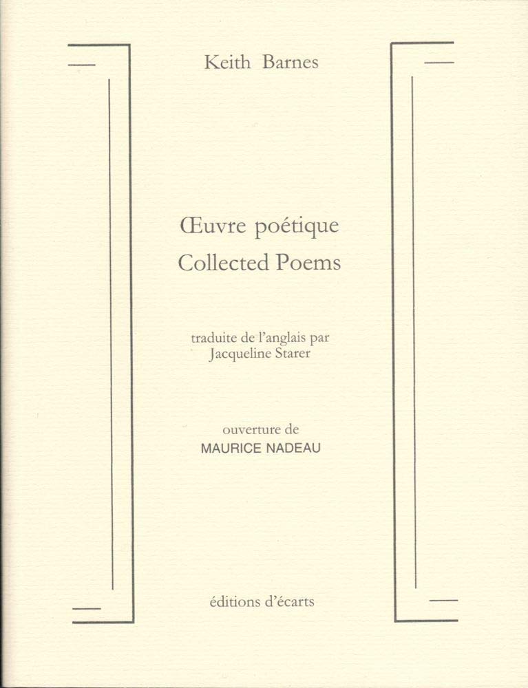 Oeuvre poétique : Collected poems 9782912824509