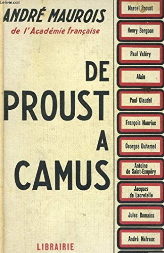 De proust a camus 