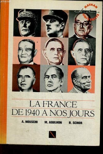 La France de 1940 à nos jours 9782091902548
