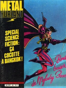 Métal Hurlant n° 55 - couverture Magnus - Spécial science-fiction : Ça cocotte à Bangkok ! 