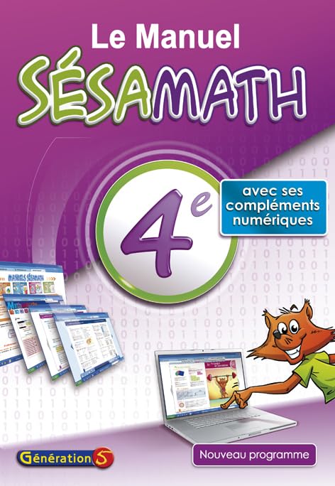 Le Manuel Sésamath 4e 9782952417488