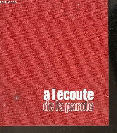 A l'écoute de la parole : Bible d'Osty 9782704102501