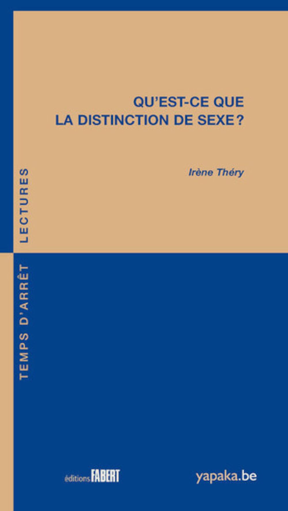 Qu'est-ce que la distinction de sexe ? 9782849221242