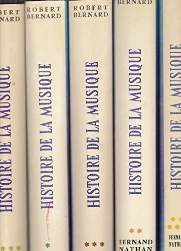 Histoire de la musique, en 5 volumes 