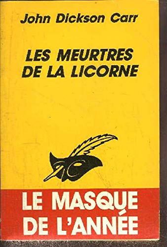 LES MEURTRES DE LA LICORNE 9782702421284