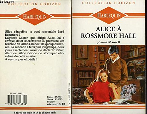 Alice a rosemore hall - lord and master 9782280016759