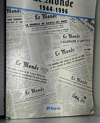 La une: "Le Monde", 1944-1996 9782259185738