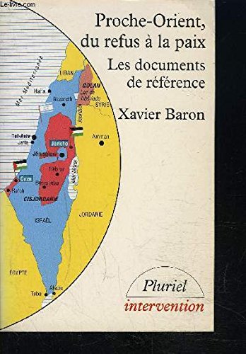 Proche-Orient, du refus à la paix: Les documents de référence 9782012786967