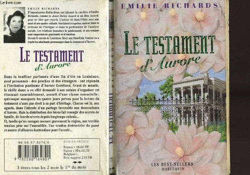 LE TESTAMENT D'AURORE 9782280164801