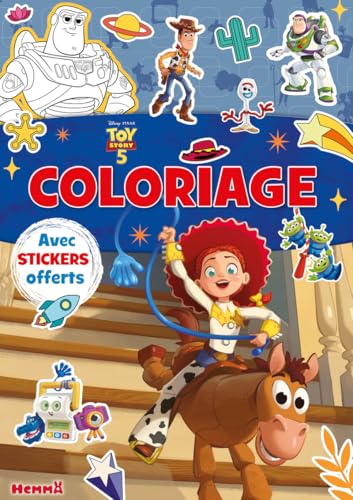 Disney Pixar Toy Story 5 - Coloriage avec stickers offerts - Livre coloriage 4 ans - Livre coloriage Toy Story 5 - Livre coloriage Disney 9782508063749