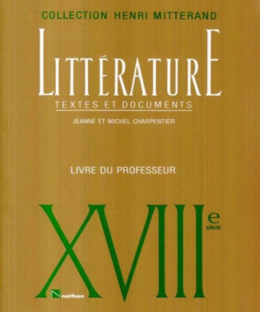 Littérature : XVIIIe siècle 9782091788609
