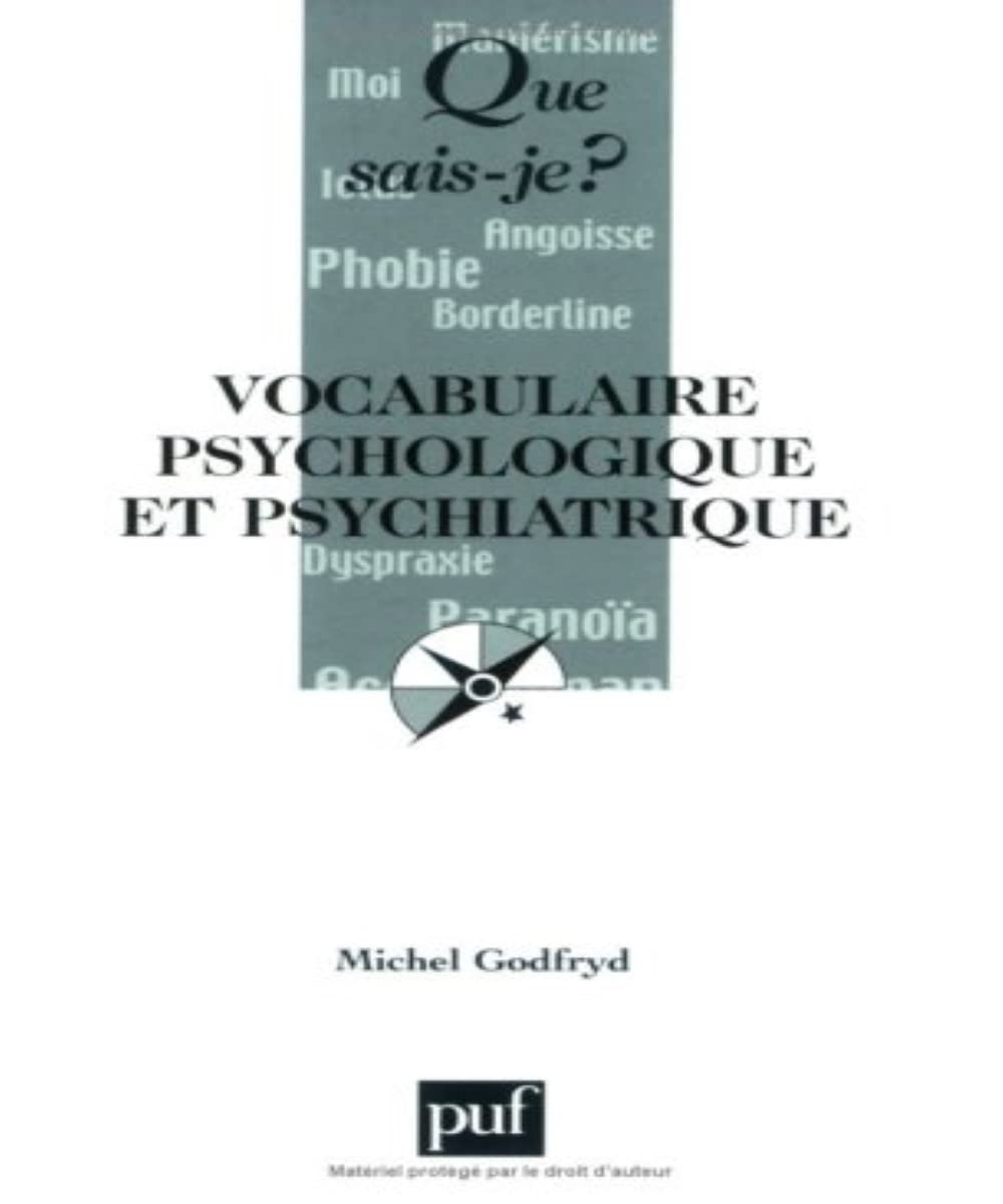 Vocabulaire psychologique et psychiatrique 9782130551805
