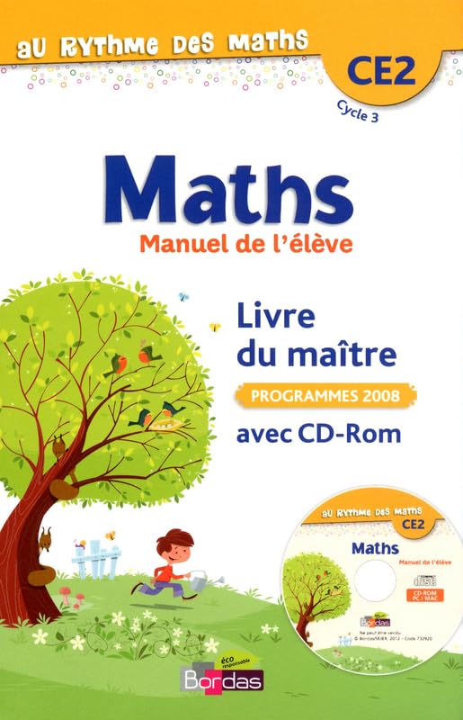 Au rythme des maths CE2 • Livre du maître du manuel + CD-Rom (Éd. 2012) 9782047329207