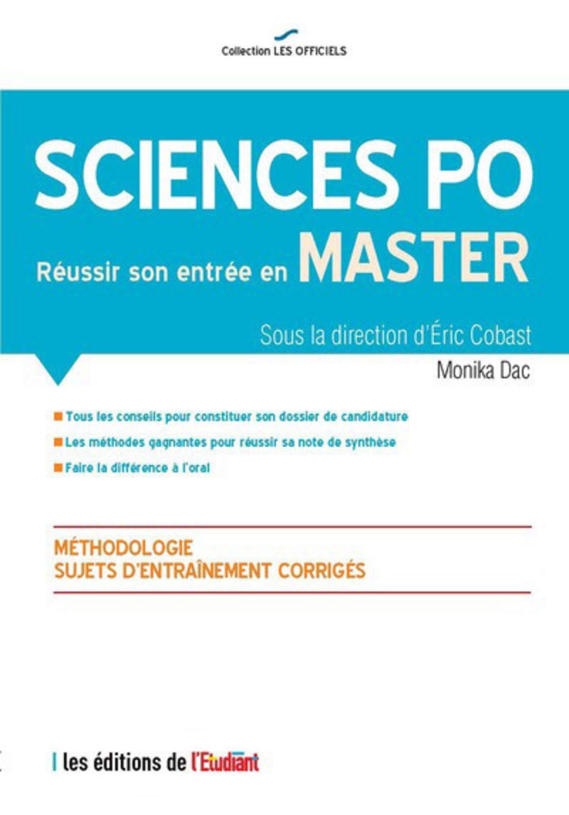 Sciences po Réussir son entrée en Master 9782817605319