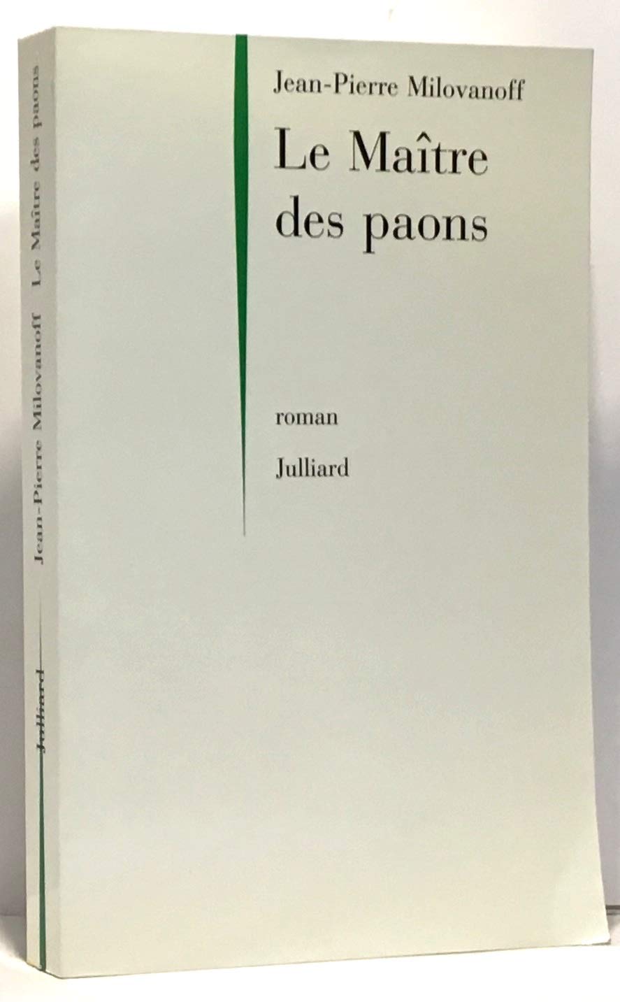 Le maitre des paons - Prix Goncourt des Lycéens 1997 9782260014447