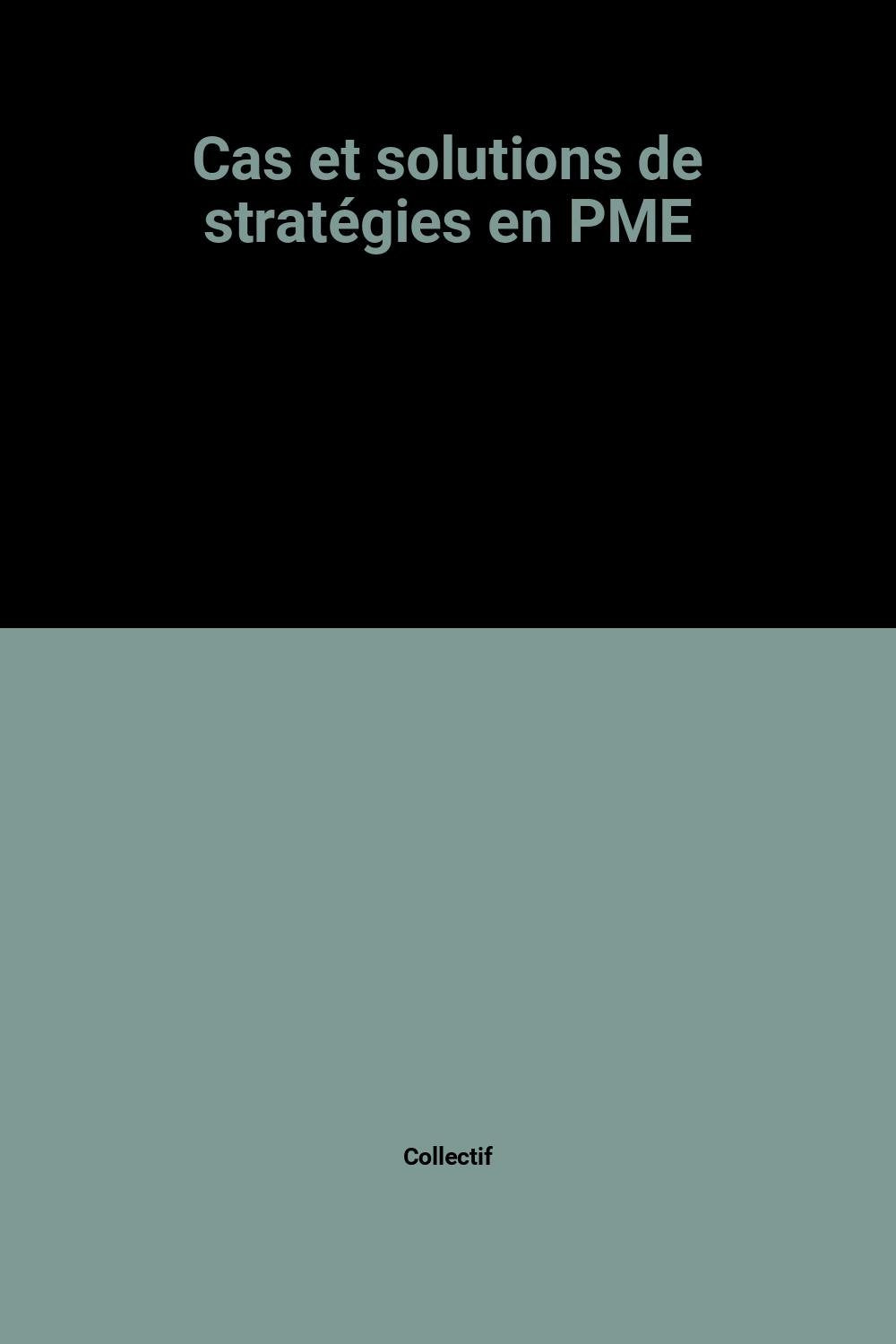 Cas et solutions de stratégies en PME 9782712702601