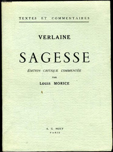 VERLAINE SAGESSE 