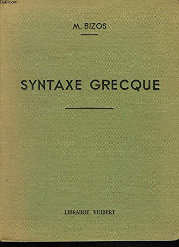 SYNTAXE GRECQUE 