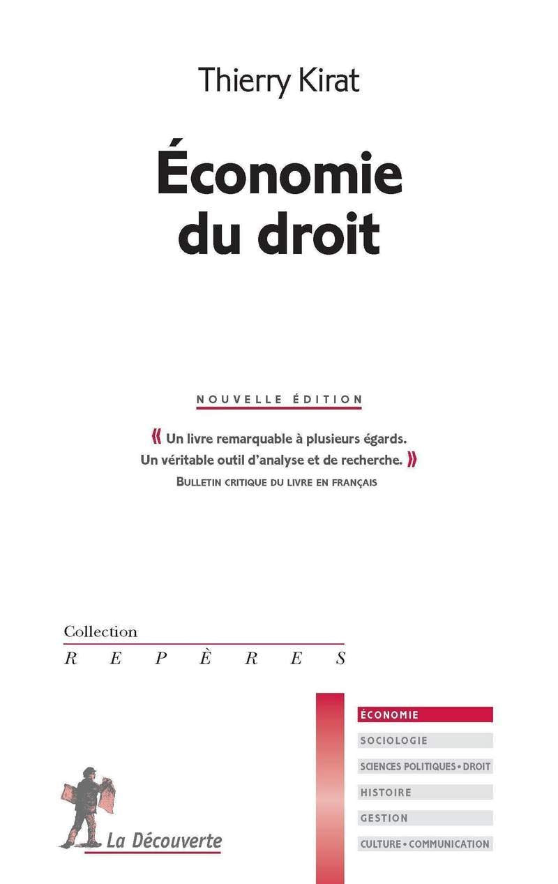 Économie du droit 9782707174437