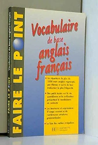 Vocabulaire de base anglais-français 9782010210020