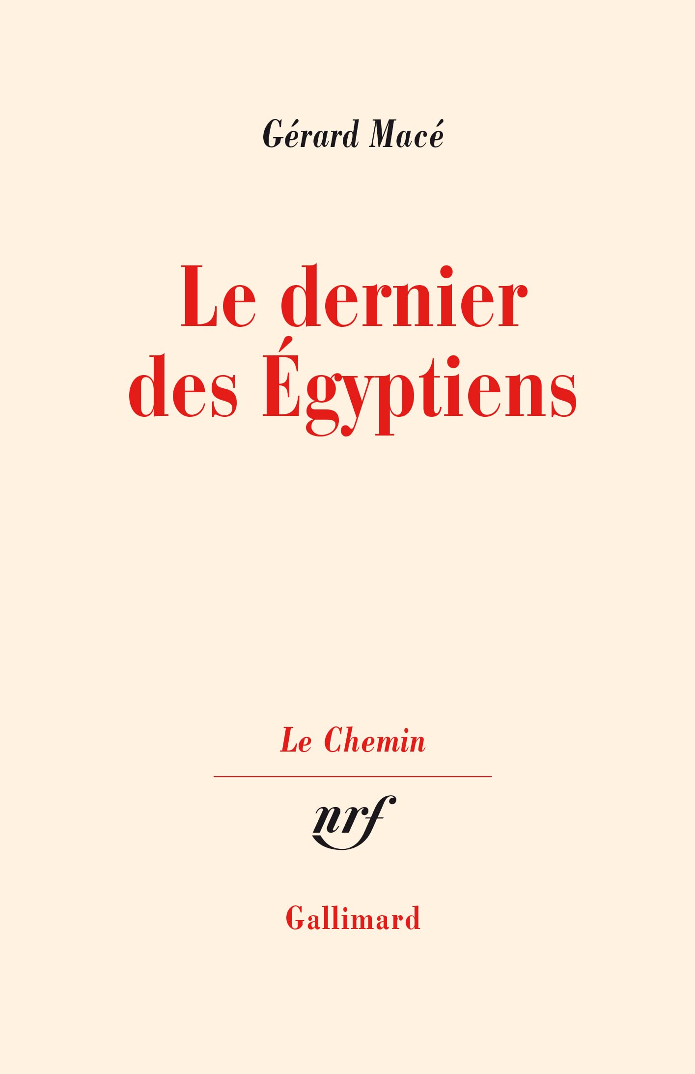 Le dernier des Égyptiens 9782070714704