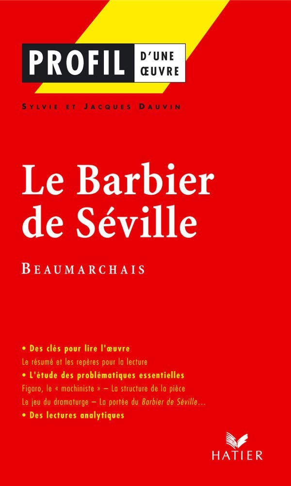 Profil d'une oeuvre : Beaumarchais - Le Barbier de Séville 9782218749223