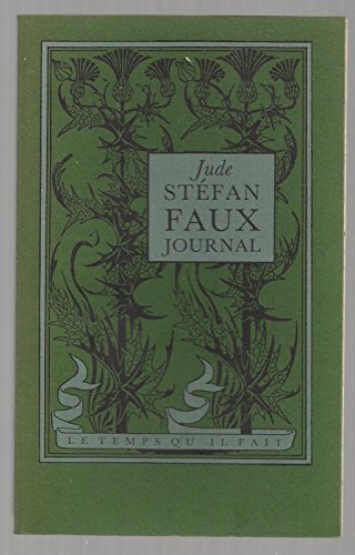 Faux journal. Edition originale de 1986. Tirage limité à 800 ex. sur vergé 