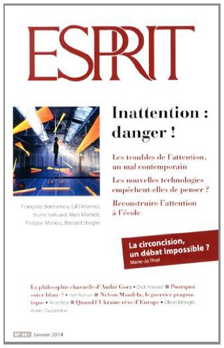 Esprit - Inattention : danger !: Janvier 2014 9791090270459