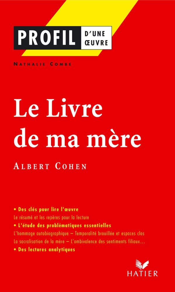 Le Livre de ma mère (Profil d'une oeuvre) 9782218750908