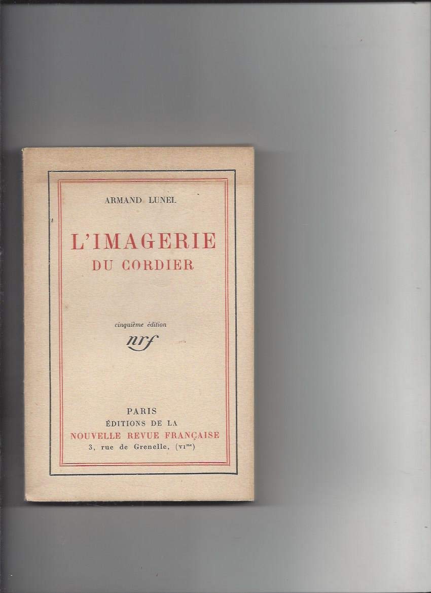 L'imagerie du cordier 9782070240296