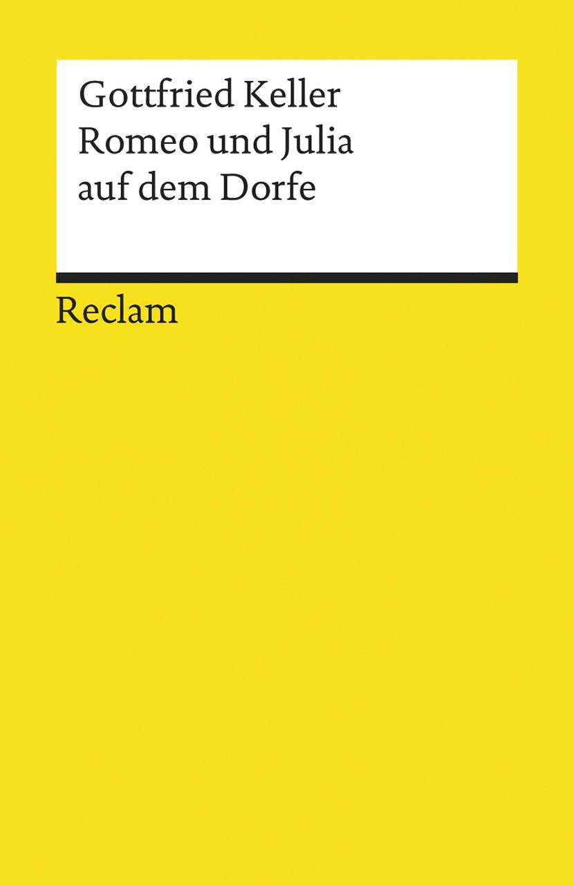 Romeo Und Julia Auf Dem Dorfe 9783150061725