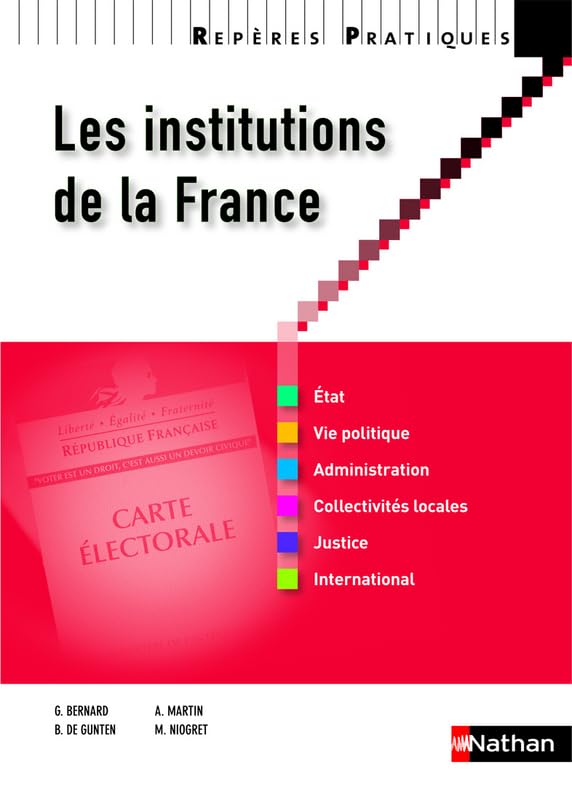 Les institutions de la France 9782091620428
