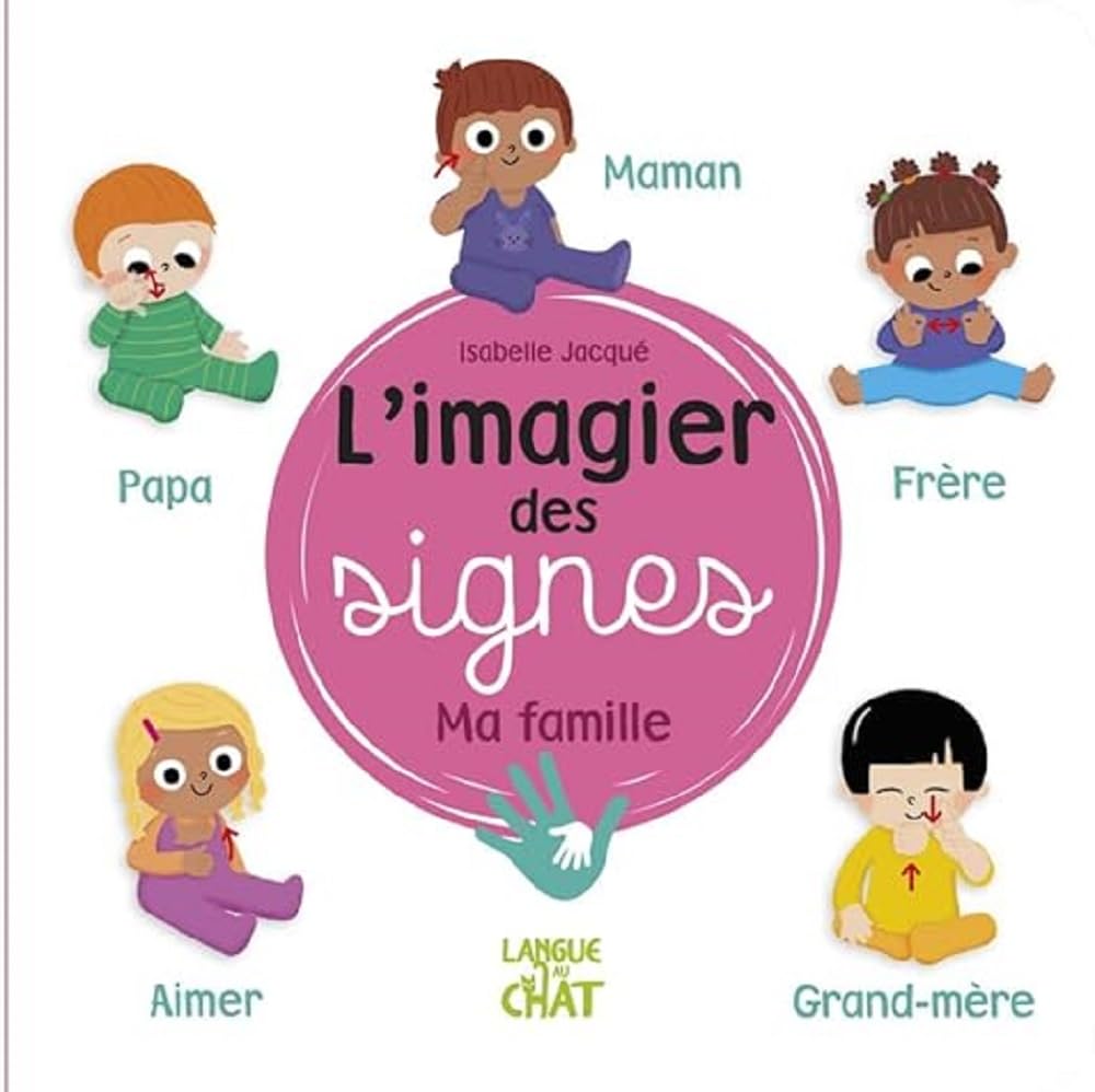 L'imagier des signes - Ma famille - Eveil - Signer avec bébé - Dès 6 mois 9782806310880