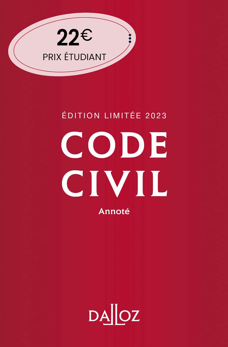 Code civil 2023 122ed édition limitée - Annoté 9782247214143