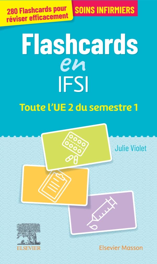 Flashcards IFSI. Toute l'UE 2 du semestre 1: Entrainement intensif 9782294779138