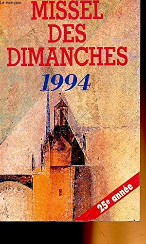 Missel Des Dimanches 1994 9782503503349