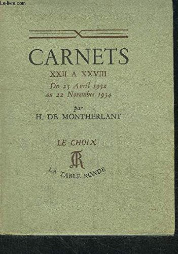 Carnets tome 2 : 1932-1934 9782710311157