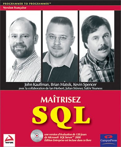 Maîtrisez SQL 9782744090035