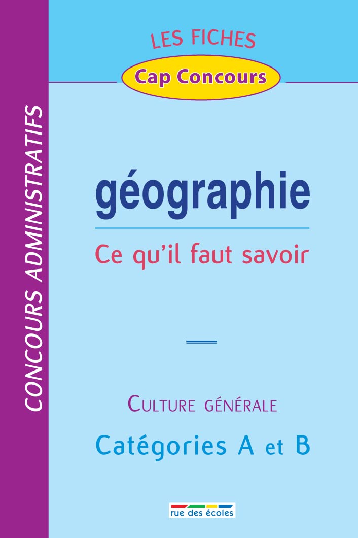 Fiches géographie catégories A et B 9782844314598