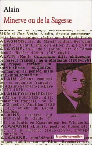 Minerve ou de la sagesse 9782710324430