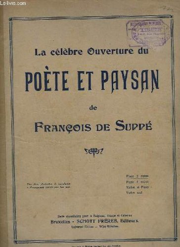 LA CELEBRE OUVERTURE DU POETE PAYSON - PIANO A 2 MAINS. 9782211220392