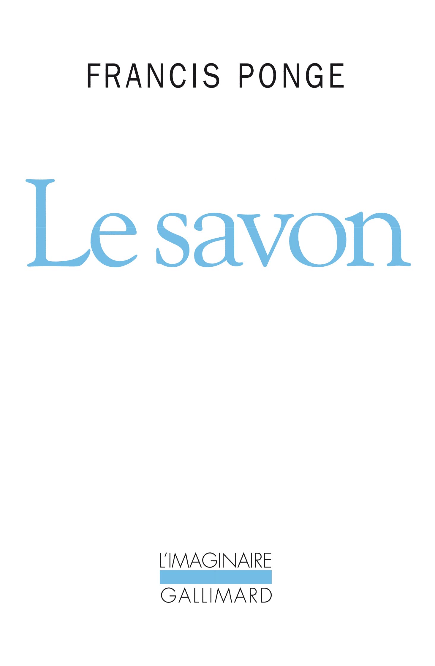 Le Savon 9782070725533