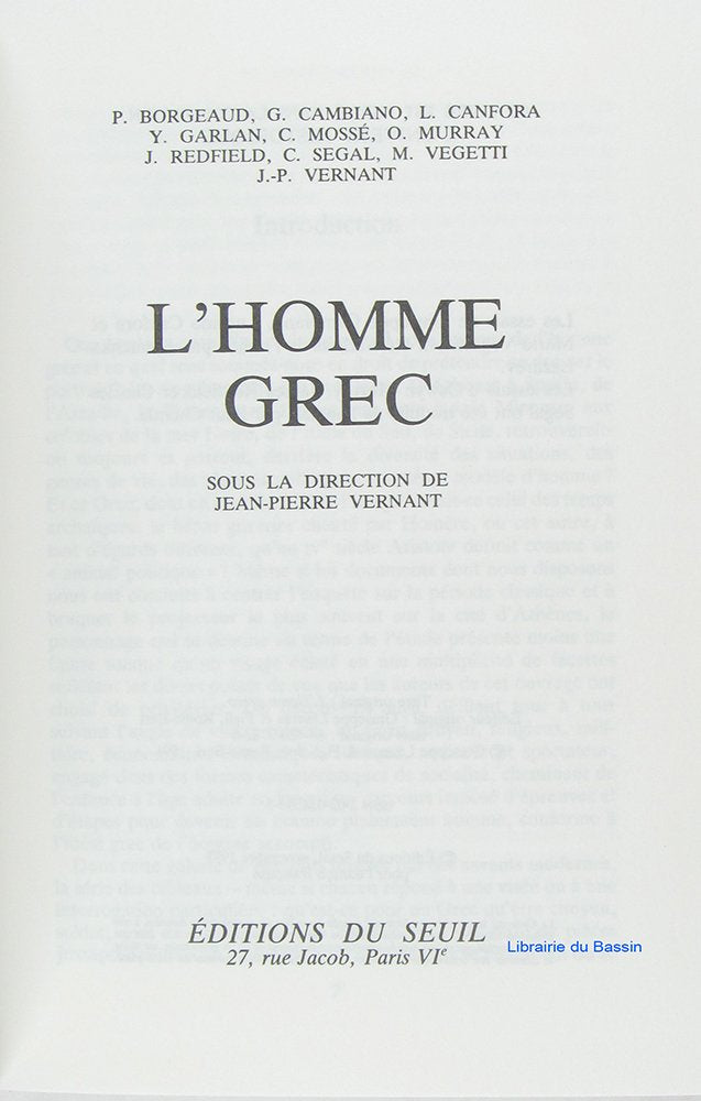 L'Homme grec 9782020145992