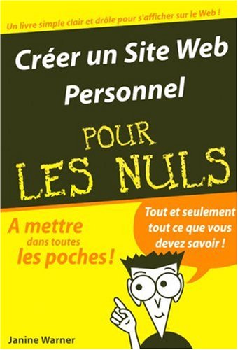 Créer un site web personnel pour les Nuls 9782844277657