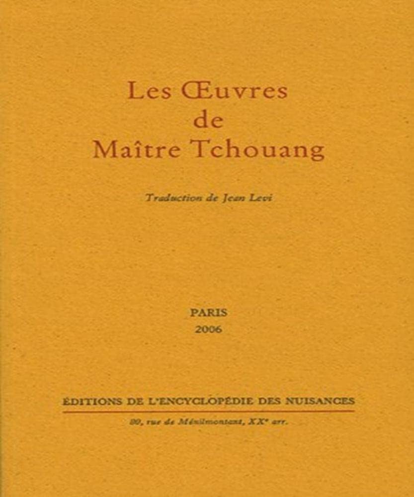 Les Oeuvres de Maître Tchouang 9782910386245