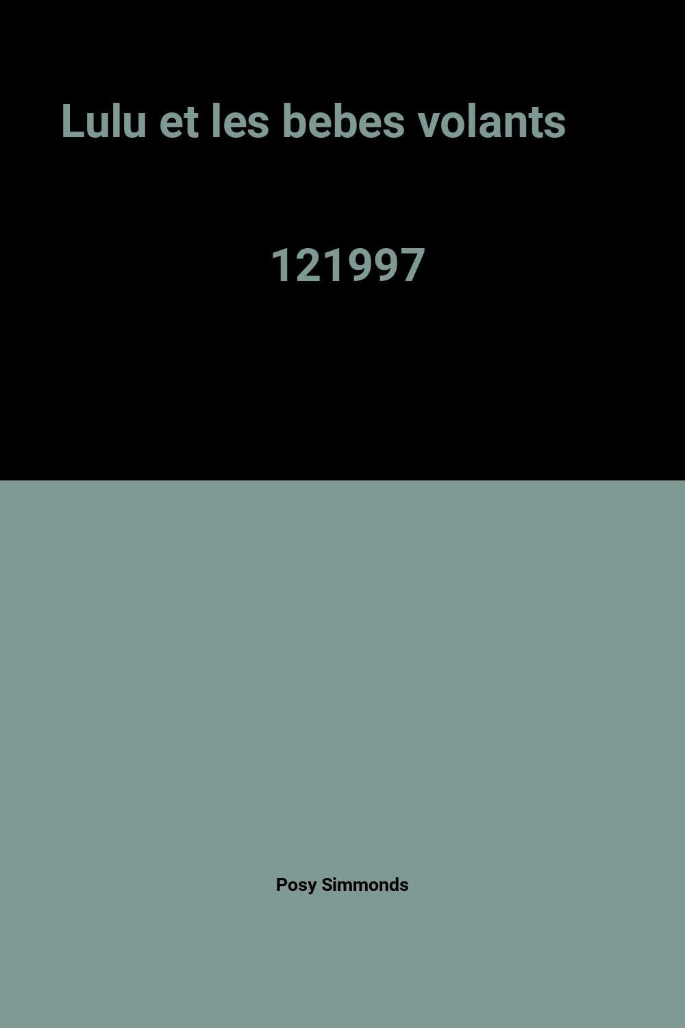 Lulu et les bebes volants 121997 9782218018497