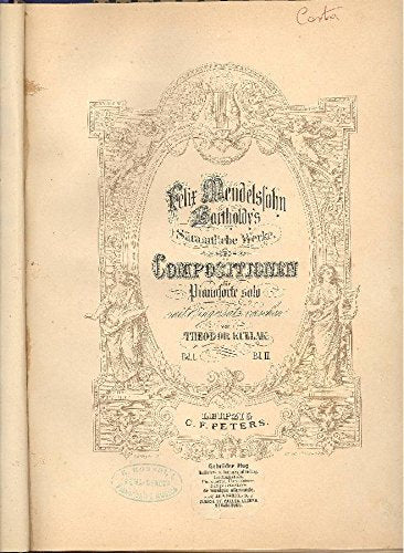 Sammtliche werke. Compositionem fur pianoforte solo 