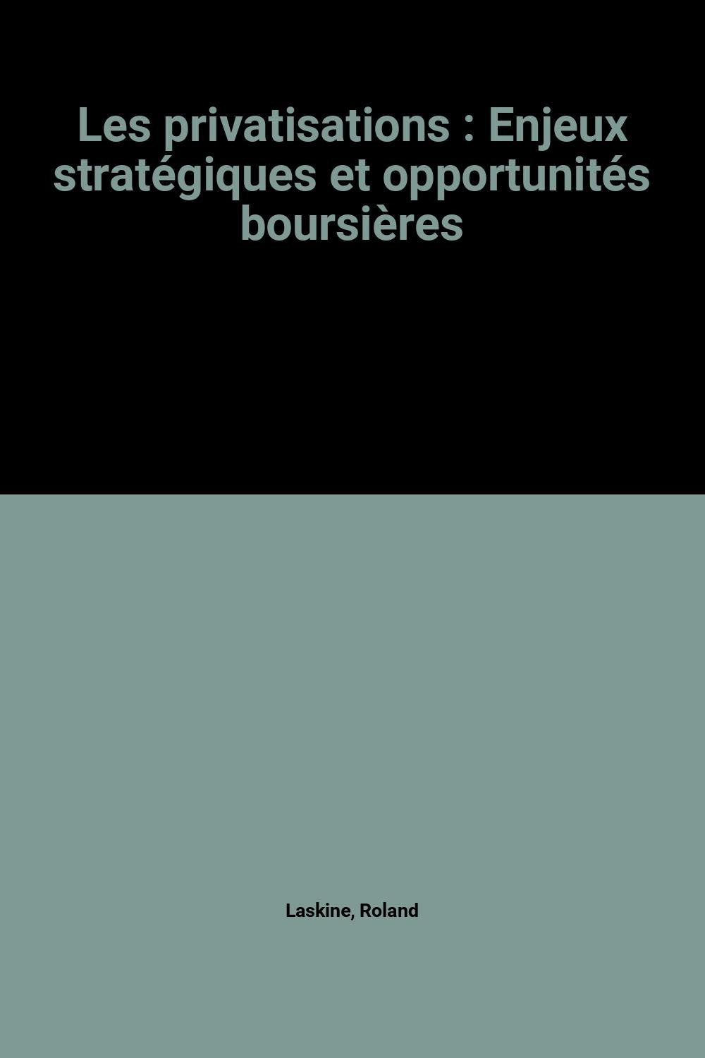 Les Privatisations 9782708116351