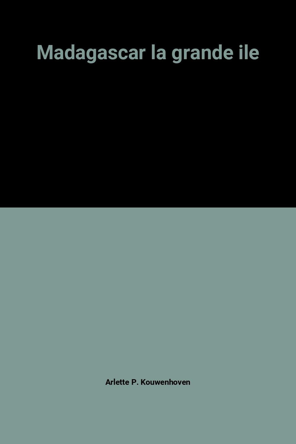 Madagascar : la grande île 9789080265622